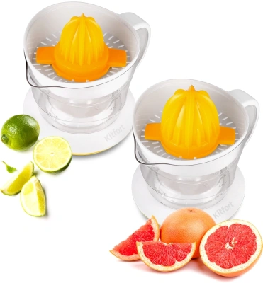 Соковыжималка цитрусовая Kitfort КТ-1148-1 25Вт рез.сок.:700мл. белый/желтый