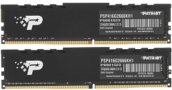 Память DDR4 2x8GB 2666MHz Patriot PSP416G2666KH1 Signature Premium RTL PC4-21300 CL19 DIMM 288-pin 1.2В kit single rank с радиатором Ret