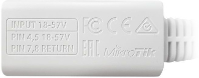 Инжектор PoE MikroTik RBGPOE 10/100/1000BASE-T 48В(DC)
