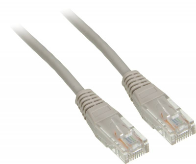 Патч-корд Lanmaster TWT-45-45-10-GY UTP RJ-45 вил.-вилка RJ-45 кат.5E 10м серый ПВХ (уп.:1шт)