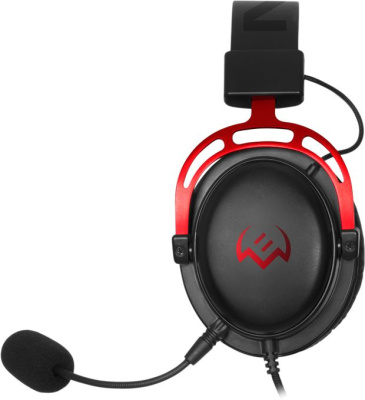 Наушники с микрофоном Sven AP-G1000MV черный/красный 2.2м мониторные оголовье (SV-020361)
