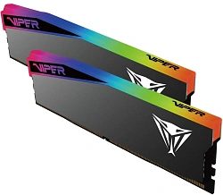 Память DDR5 2x16GB 6000MHz Patriot VEUR532G6028K Viper Elite 5 Ultra RGB RTL Gaming PC5-48000 CL28 DIMM 288-pin 1.4В kit single rank с радиатором Ret