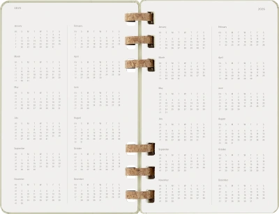 Еженедельник Moleskine ACADEMIC SPIRAL DHSPK5212AMWH3 Large 150х210мм 200стр. кремовые страницы спираль киви