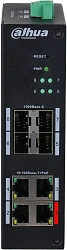 Коммутатор Dahua DH-HS4408-4ET-96 (L2) 4x100Мбит/с 4x1Гбит/с 4SFP 4PoE 96W управляемый