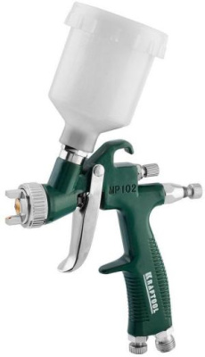 Краскораспылитель Kraftool 06565-1.0 130л/мин соп.:1мм бак:0.125л зеленый