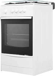 Плита Газовая Darina 1В GM 441 002 W белый (стеклянная крышка) реш.сталь
