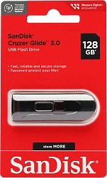 Флеш Диск Sandisk 128Gb Cruzer Glide SDCZ600-128G-G35 USB3.0 черный/красный