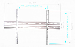 Кронштейн для телевизора Arm Media PLASMA-1 new черный 32"-90" макс.55кг настенный фиксированный