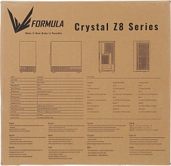 Корпус Formula Crystal Z8 FLOE черный без БП ATX 3x120mm 5x140mm 1xUSB2.0 1xUSB3.0 1xUSB3.1 audio bott PSU