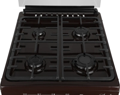 Плита Газовая Лысьва ГП 400 МС-2у коричневый (стеклянная крышка) реш.сталь