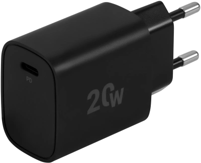 Сетевое зар./устр. Digma DGW2C 20W 3A (PD) USB-C универсальное черный (DGW2C0F010BK)