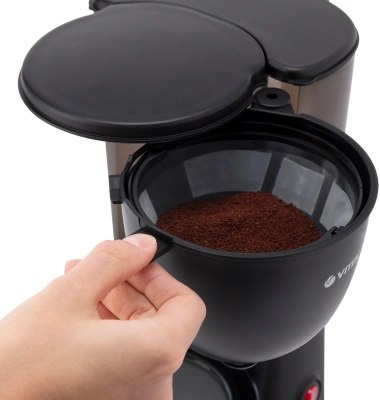 Кофеварка капельная Vitek VT-1500 600Вт коричневый