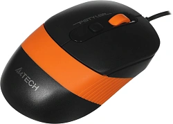 Мышь A4Tech Fstyler FM10 черный/оранжевый оптическая 1600dpi USB 4but (FM10 ORANGE)