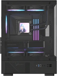 Корпус Formula Crystal Z1CM v2 черный без БП mATX 5x120mm 1xUSB3.0 audio bott PSU