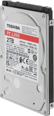 Жесткий диск Toshiba SATA-III 2TB HDWL120UZSVA Notebook L200 (5400rpm) 128Mb 2.5"
