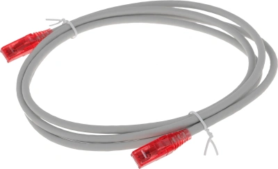 Патч-корд Hyperline PC-LPM-UTP-RJ45-RJ45-C5E-2M-LSZH-GY PC-LPM-UTP-RJ45-RJ45-C5E-2M UTP RJ-45 вил.-вилка RJ-45 кат.5E 2м серый LSZH (уп.:1шт) 24AWG