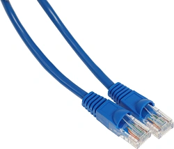 Патч-корд Buro UTP-5E-3M-BL UTP 4 пары cat.5E CCA molded 3м синий RJ-45 (m)-RJ-45 (m)