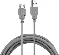 Кабель Buro USB A(m) USB A(f) 3м (BHP RET USB_AF30) серый (блистер)