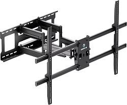Кронштейн для телевизора Onkron M10 черный 42"-110" макс.100кг настенный поворотно-выдвижной и наклонный