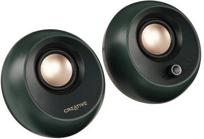 Колонки Creative Pebble Pro 2.0 черный/темно-зеленый 10Вт BT портативные
