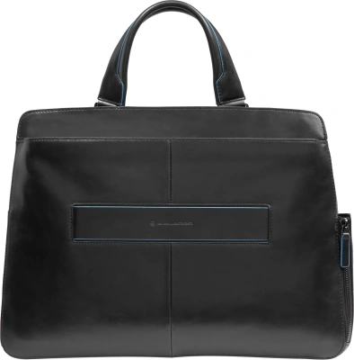Деловая сумка Piquadro Blue Square CA6590B2/N с отделением для ноутбука черный натур.кожа