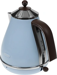 Чайник электрический Delonghi KBOV2001.AZ 1.7л. 2000Вт голубой корпус: металл/пластик