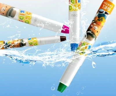 Гелевые мелки Deli EC211-12 круглые 12цв. картон.кор./европод.