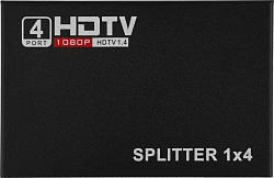 Сплиттер аудио-видео Premier 5-872-4 HDMI (f)/4xHDMI (f) черный