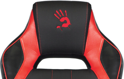 Кресло игровое A4Tech Bloody GC-300 черный/красный эко.кожа/ткань крестов.