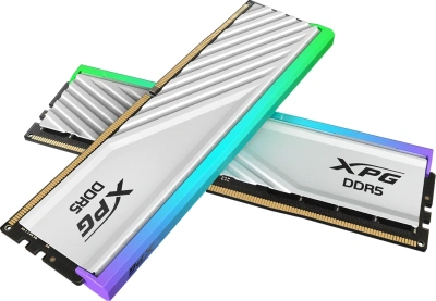 Память DDR5 2x16GB 6400MHz A-Data AX5U6400C3216G-DTLABRWH XPG Lancer Blade RGB RTL Gaming PC5-51200 CL32 DIMM ECC 288-pin 1.4В kit dual rank с радиатором Ret