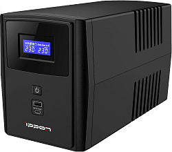 Источник бесперебойного питания Ippon Smart Power Pro II 1200 720Вт 1200ВА черный