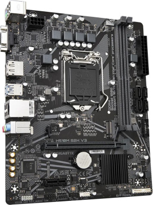 Материнская плата Gigabyte H510M S2H V3 Soc-1200 Intel H470 2xDDR4 mATX AC`97 8ch(7.1) GbLAN+VGA+HDMI+DP