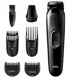 Триммер Braun 5 MGK3225 черный (насадок в компл:5шт)