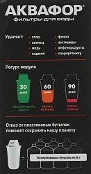 Картридж Аквафор A5 для кувшинов ресурс:350л (упак.:2шт)