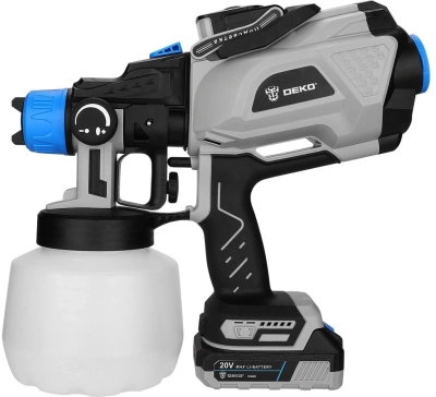Краскопульт Deko GD20 PRO бак:1200мл 0 590 мл/мин