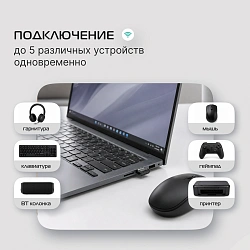 Адаптер USB Buro BU-BT531-nano BT5.3+EDR class 1.5 20м черный