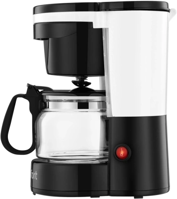 Кофеварка капельная Kitfort КТ-7486 550Вт черный/белый