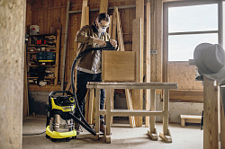 Строительный пылесос Karcher WD 5 P S V-25/5/22 1100Вт (уборка: сухая/сбор воды/выдув) желтый