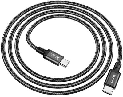 Кабель Hoco X14 TYPE-C TO TYPE-C(52215) USB Type-C (m)-USB Type-C (m) 1м черный