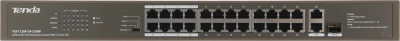 Коммутатор Tenda TEF1126P-24-250W (L2) 24x100Мбит/с 2x1Гбит/с 1SFP 24PoE 230W неуправляемый