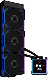 Система водяного охлаждения Lian-Li HydroShift II LCD-S 360TL ARGB Soc-AM5/AM4/1700/1851 черный 4-pin 33dB Al+Cu LCD Ret (G89.GHS2LCDS36TB.R0)