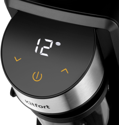 Кофемолка Kitfort КТ-7168 200Вт сист.помол.:жернова вместим.:250гр черный