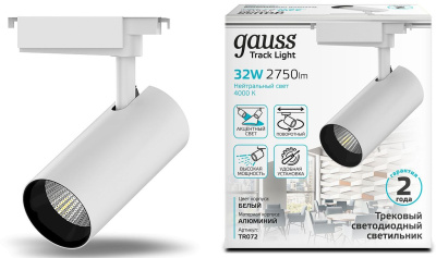 Светильник Gauss TR072 4000K цв.св.:белый нейтральный белый