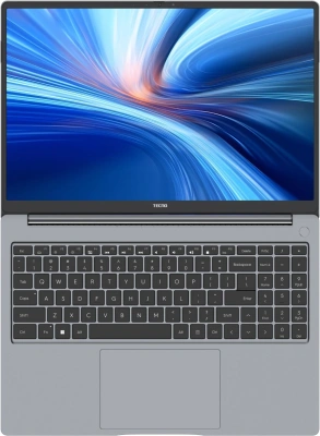 Ноутбук Tecno MegaBook T16RA Core i5 13420H 16Gb SSD512Gb Intel UHD Graphics 16" IPS FHD+ (1920x1200) Windows 11 Home 64 grey WiFi BT Cam 6510mAh (71003300226)