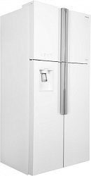 Холодильник Hitachi R-W660PUC7 GPW 2-хкамерн. белый стекло инвертер