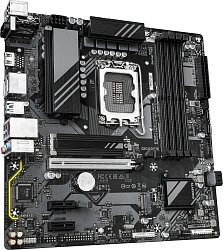 Материнская плата Gigabyte B760M DS3H WF6E GEN5 Soc-1700 Intel B760 4xDDR5 mATX AC`97 8ch(7.1) 2.5Gg RAID+HDMI+DP