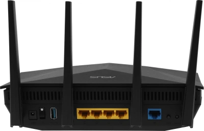 Роутер беспроводной Asus RT-AX5400 AX5400 10/100/1000BASE-TX/4G ready черный