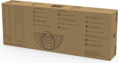 Светильник консольный Gauss 629536300 100Вт ламп.:100шт черный