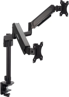 Кронштейн для мониторов ЖК Digma D-MM202D черный 17"-32" макс.9кг крепление к столешнице поворот и наклон