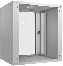 Шкаф коммутационный Cabeus (WSC-05D-12U55/45) настенный 12U 550x450мм пер.дв.стекл 30кг серый 390мм IP20 сталь